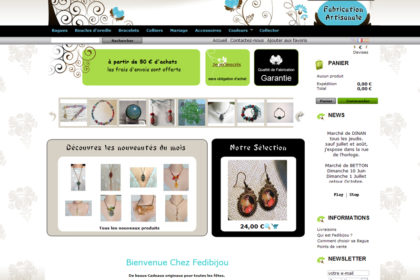 Création e-commerce bijoux