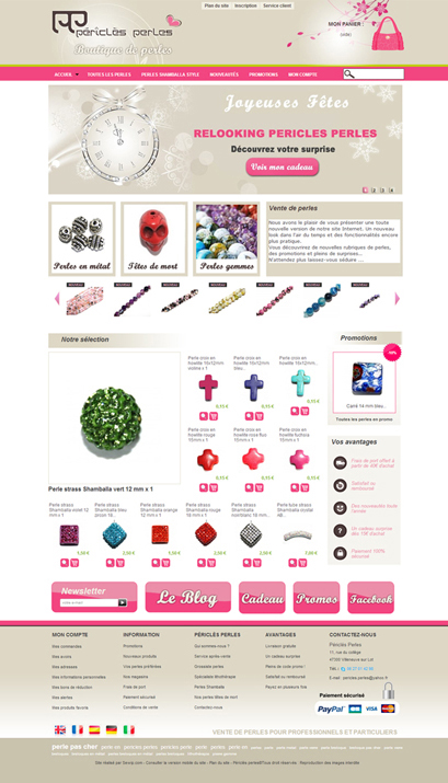 Créer un site e-commerce diy de perles