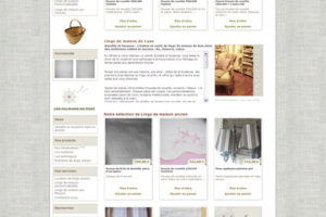 Site e-commerce linge de maison