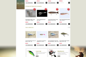 Site e-commerce articles de pêche