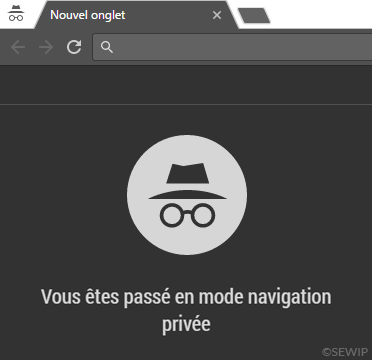 Chrome navigation privée