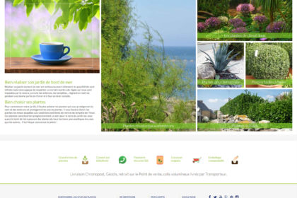 Site e-commerce jardinerie Bretagne