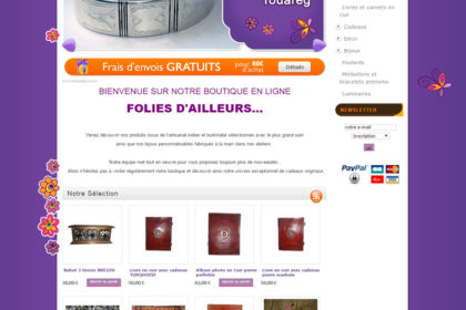 Site e-commerce cadeaux