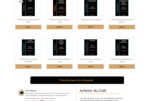Site e-commerce café