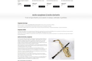 Site e-commerce instruments de musique