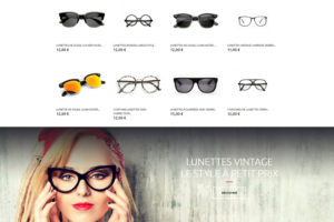 Site e-commerce lunettes