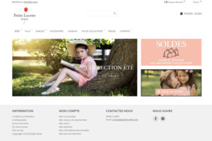 Site e-commerce mode enfant Paris