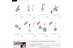 Site e-commerce piercing