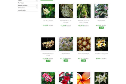 Site e-commerce plantes