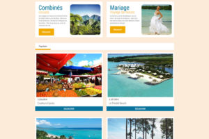 Site e-commerce agence de voyage