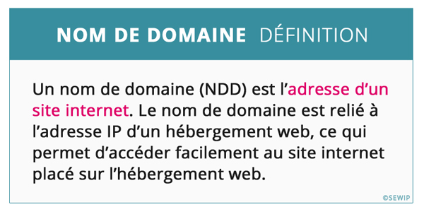 Nom de domaine définition marketing